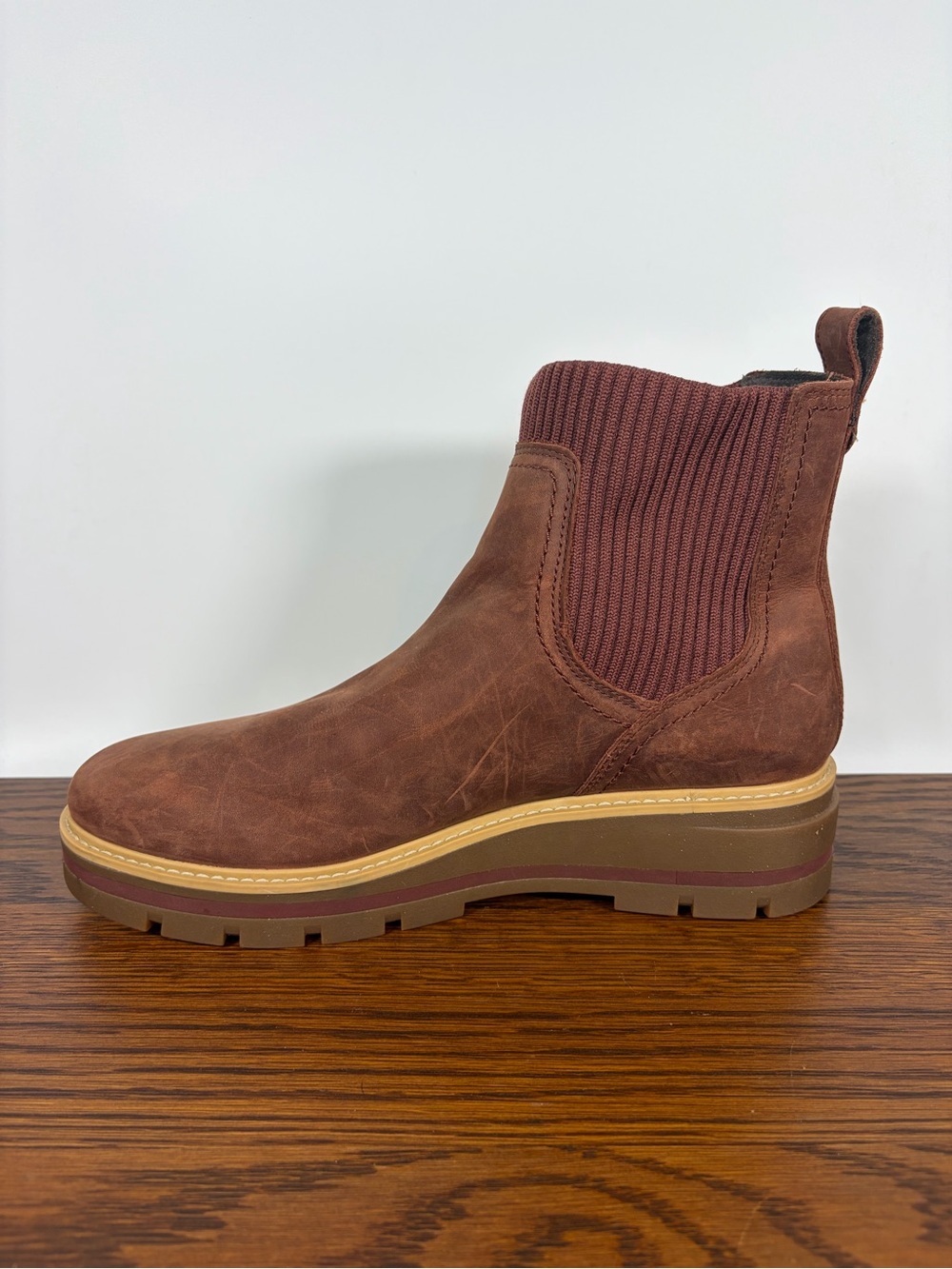 Timberland Cervinia Valley Chelsea Boot Chunky Brown Leather Waterproof Women 11 - Picture 8 of 11